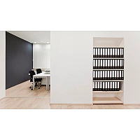 STEINEL IR Quattro SLIM XS 4m KNX klātbūtnes sensors, PIR, 360°, 4×4 m, IP20, melns