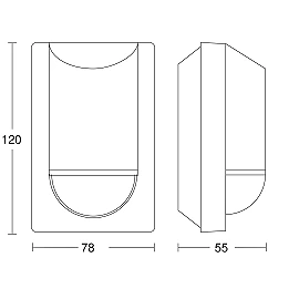 STEINEL IS 2180 ECO kustības sensors 180°, balts, IP54 — 034696