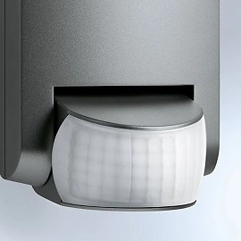 STEINEL IS 130-2 130° motion detector, anthracite, IP54 — 035761