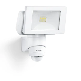 STEINEL LS 150 S LED prožektors, ar sensoru, 14,7 W, 1375 lm, 4000 K, IP44, balts — 052553