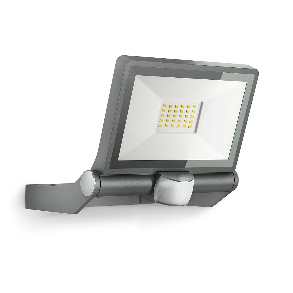 STEINEL XLED ONE S outdoor LED floodlight, with motion sensor, 18.6 W, 2050 lm, 3000 K, anthracite — 065249