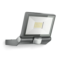 STEINEL XLED ONE S outdoor LED floodlight, with motion sensor, 18.6 W, 2050 lm, 3000 K, anthracite — 065249