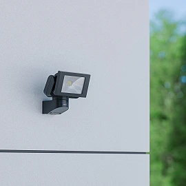 STEINEL LS 150 LED prožektors, bez sensora, 14,7 W, 1375 lm, 4000 K, IP44, melns — 069216