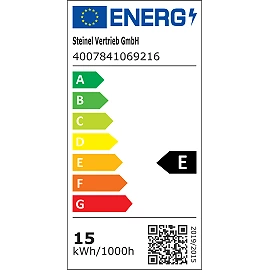 STEINEL LS 150 LED prožektors, bez sensora, 14,7 W, 1375 lm, 4000 K, IP44, melns — 069216