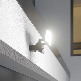 STEINEL XLED Protect S LED floodlight, motion sensor, 14.3 W, 1642 lm, 3000 K, IP54, anthracite — 090012