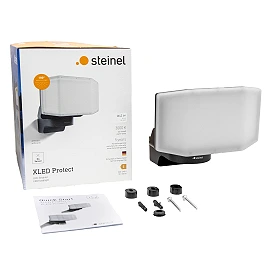STEINEL XLED Protect LED floodlight, without sensor, 13.6 W, 1642 lm, 3000 K, IP54, anthracite — 090029