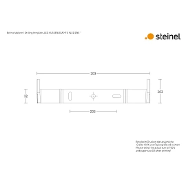 STEINEL XLED ONE XL S outdoor LED floodlight, with motion sensor, 42.6 W, 4200 lm, 3000 K, white — 065270