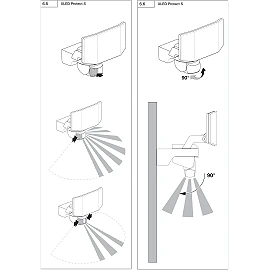 STEINEL XLED Protect S LED prožektors, ar sensoru, 14,3 W, 1642 lm, 3000 K, IP54, balts — 089894
