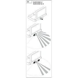 STEINEL XLED ONE XL S outdoor LED floodlight, with motion sensor, 42.6 W, 4200 lm, 3000 K, white — 065270