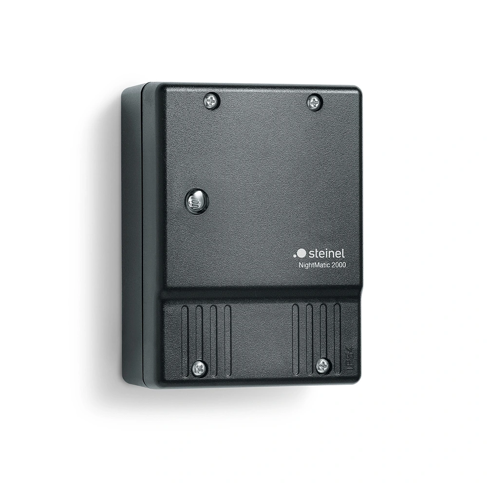 NightMatic 2000 twilight switch, black, IP54 (Steinel)