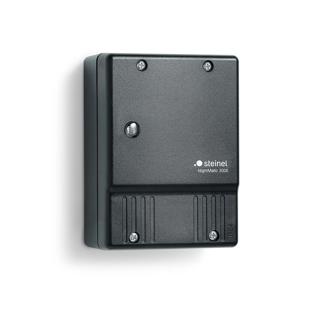 NightMatic 3000 Vario twilight switch, black, IP54 (Steinel)