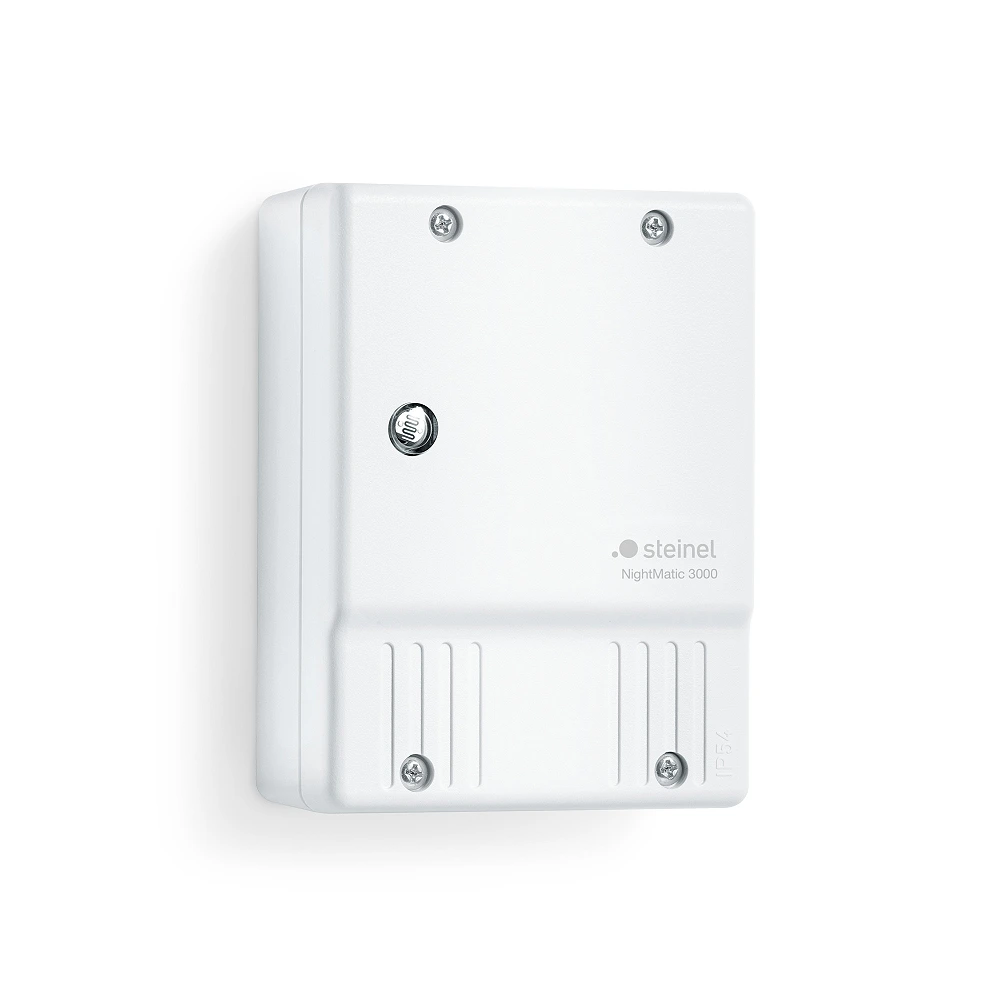 NightMatic 3000 Vario twilight switch, white, IP54 (Steinel)