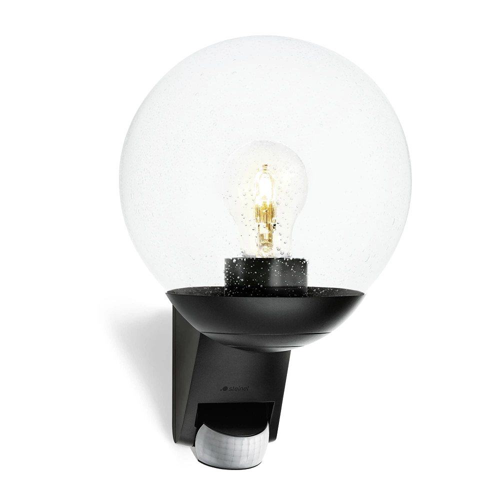 STEINEL L 585 S āra sienas sensorlampa, E27, 180°, melna — 005535