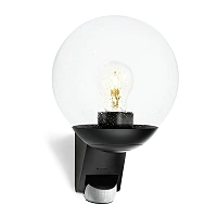 STEINEL L 585 S āra sienas sensorlampa, E27, 180°, melna — 005535
