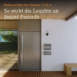 STEINEL L 585 S āra sienas sensorlampa, E27, 180°, melna — 005535