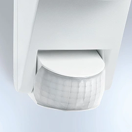 STEINEL L 585 S āra sienas sensorlampa, E27, 180°, balta — 005917