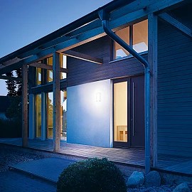 STEINEL L 22 S āra sienas sensorlampa, E27, nerūsējošais tērauds — 009816