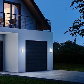 STEINEL L 240 S āra sienas LED sensorlampa, 9,3 W, 946 lm, 3000 K, IP44, inox — 010461