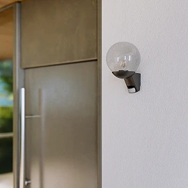 STEINEL L 585 S āra sienas sensorlampa, E27, 180°, antracīta — 035723