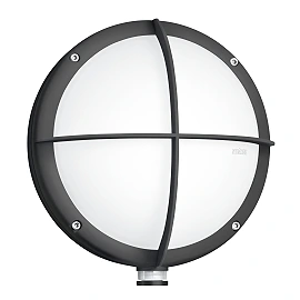 STEINEL L 331 S āra sienas LED sensorlampa ar aizsargrežģi, 8,4 W, 711 lm, 3000 K, antracīts — 053093