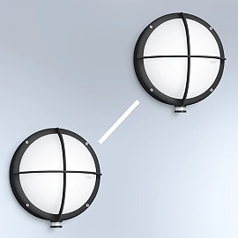 STEINEL L 331 S āra sienas LED sensorlampa ar aizsargrežģi, 8,4 W, 711 lm, 3000 K, antracīts — 053093