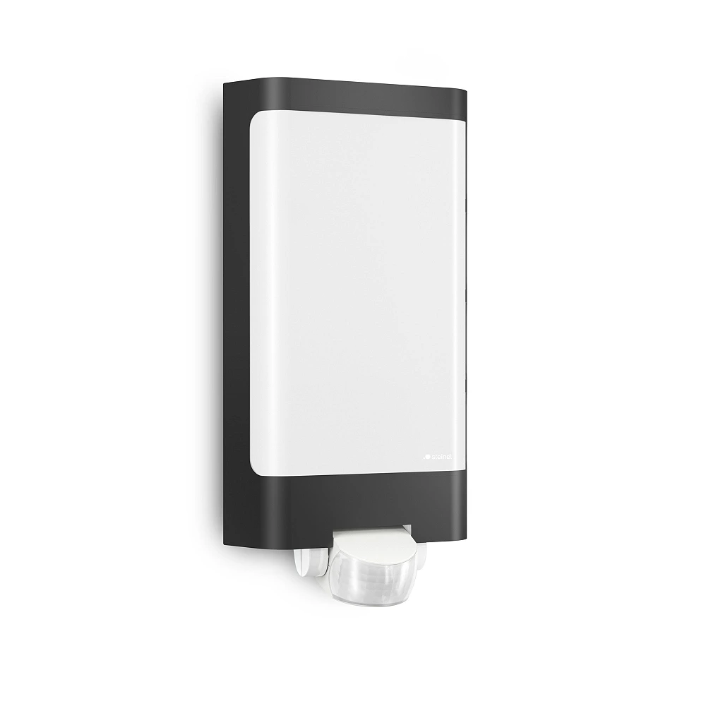 STEINEL L 240 S āra sienas LED sensorlampa, 9,3 W, 946 lm, 3000 K, IP44, antracīts — 056506