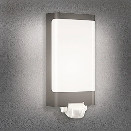 STEINEL L 240 S āra sienas LED sensorlampa, 9,3 W, 946 lm, 3000 K, IP44, antracīts — 056506