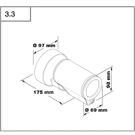 STEINEL Spot ONE S āra sienas prožektors, ar sensoru, 1× GU10, 512 lm, 3000 K, antracīts — 058616