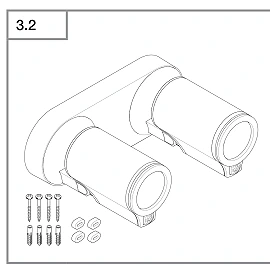 STEINEL Spot DUO SC āra sensorprožektors, Bluetooth, 2×GU10, 14,6 W, 1024 lm, 3000 K, antracīts — 058654