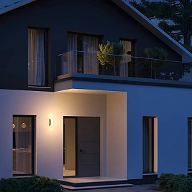 STEINEL L 30 outdoor wall light without sensor, E27, anthracite — 068882