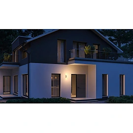 STEINEL L 30 outdoor wall light without sensor, E27, anthracite — 068882