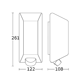 STEINEL L 30 S āra sienas lampa ar kustības sensoru, E27, antracīta — 068899