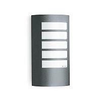 STEINEL L 12 outdoor wall light without sensor, E27, max. 60 W, anthracite — 069155