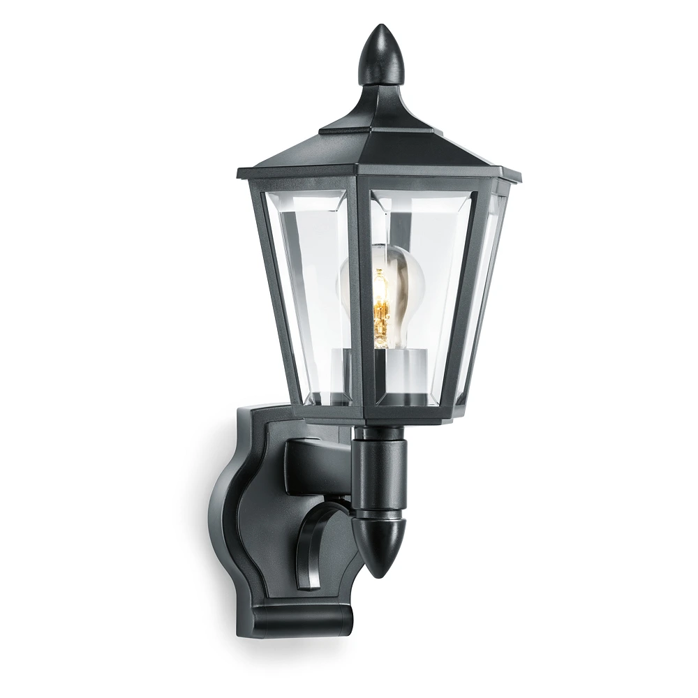 STEINEL L 15 āra sienas lampa bez sensora, E27, melna — 069179