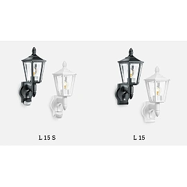 STEINEL L 15 āra sienas lampa bez sensora, E27, balta — 069186