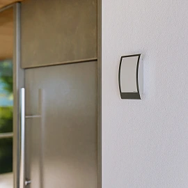 STEINEL L 22 outdoor wall light without sensor, E27, max. 60 W, anthracite — 069254