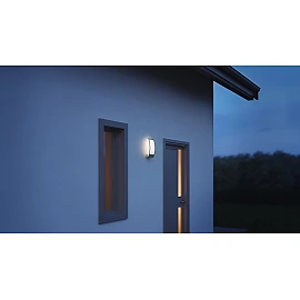 STEINEL L 22 outdoor wall light without sensor, E27, max. 60 W, anthracite — 069254