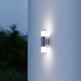 STEINEL L 910 LED āra sienas lampa bez sensora, 9,8 W, 797 lm, 3000 K, antracīta — 078720