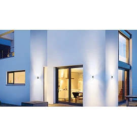 STEINEL L 910 LED āra sienas lampa bez sensora, 9,8 W, 797 lm, 3000 K, antracīta — 078720