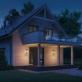 STEINEL L 10 āra sienas lampa bez sensora, E27, melna — 084752