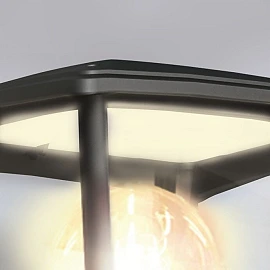 STEINEL L 10 āra sienas lampa bez sensora, E27, melna — 084752