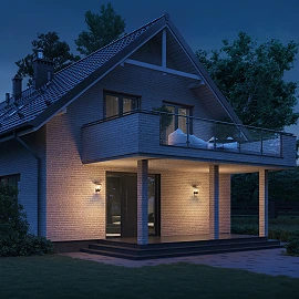 STEINEL L 10 S āra sienas lampa ar kustības sensoru, E27, melna — 084769