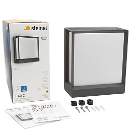 STEINEL L 40 C āra sienas lampa bez sensora, Bluetooth, 12,9 W, 869 lm, 3000 K, antracīta — 085230