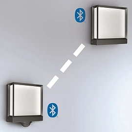 STEINEL L 40 C āra sienas lampa bez sensora, Bluetooth, 12,9 W, 869 lm, 3000 K, antracīta — 085230