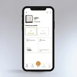 STEINEL L 40 C āra sienas lampa bez sensora, Bluetooth, 12,9 W, 869 lm, 3000 K, antracīta — 085230