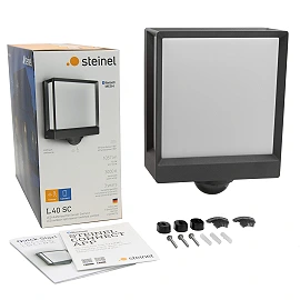 STEINEL L 40 SC āra sienas sensorlampa, Bluetooth, 12,9 W, 930 lm, 3000 K, antracīta — 085247