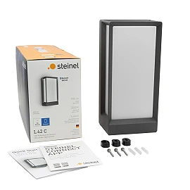 STEINEL L 42 C outdoor wall light without sensor, Bluetooth, 12.6 W, 871 lm, 3000 K, anthracite — 085254