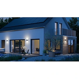 STEINEL L 940 outdoor wall light without sensor, 14.5 W, 1240 lm, 3000 K, anthracite — 087753
