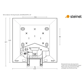 STEINEL L 20 S āra sienas sensorlampa, E27, nerūsējošais tērauds — 566814