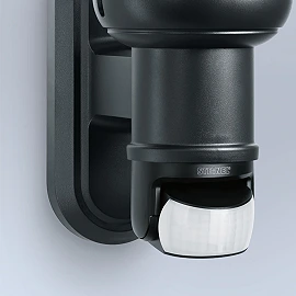 STEINEL L 560 S āra sienas sensorlampa, E27, 140°, melna — 634216